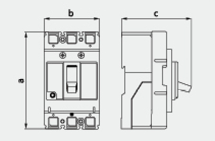 SM50-250 Thermal magnetic  molded case circuit breaker