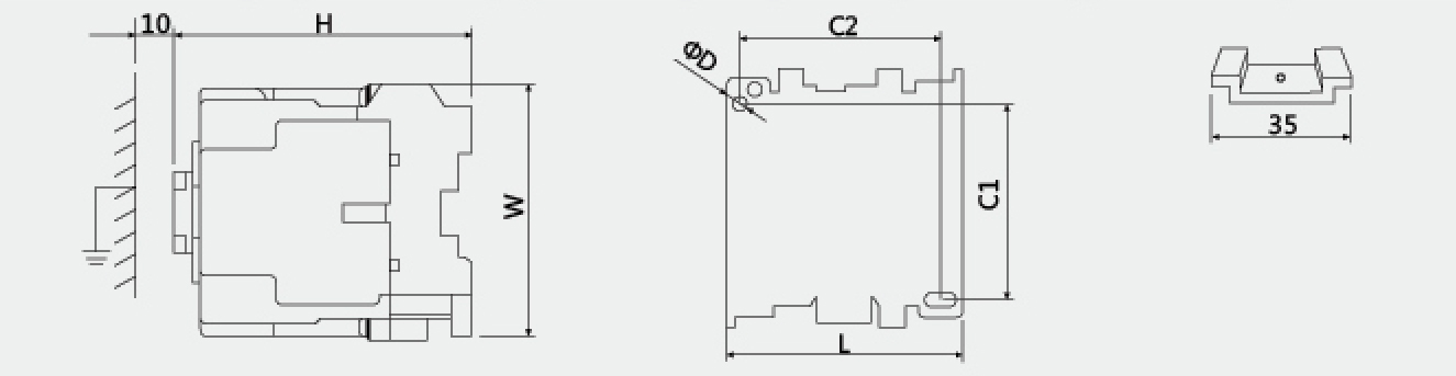 SS-T25 AC contactor switch