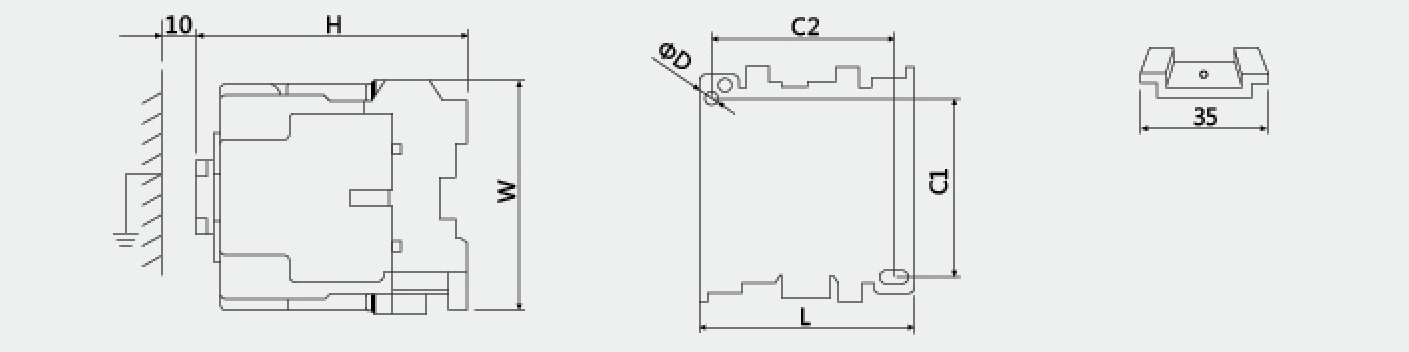 SS-N12 3 phase AC magnetic contactor
